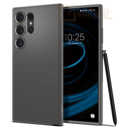 Okostelefon kiegészítő Spigen Liquid Air Samsung Galaxy S24 Ultra Granite Gray - ACS07448
