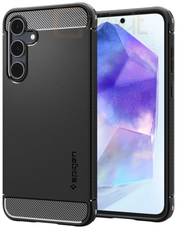 Okostelefon kiegészítő Spigen Rugged Armor Samsung Galaxy A55 Matte Black - ACS07500
