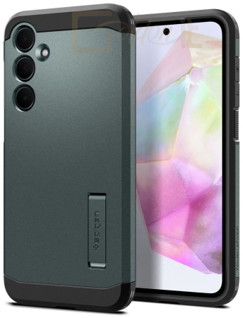Okostelefon kiegészítő Spigen Tough Armor Samsung Galaxy A35 Abyss Green - ACS07518