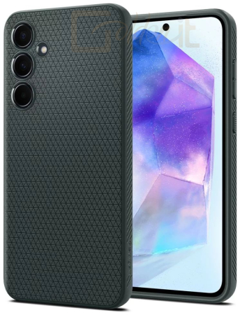 Okostelefon kiegészítő Spigen Liquid Air Samsung Galaxy A55 Abyss Green - ACS07527