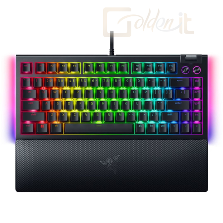 Billentyűzet Razer BlackWidow V4 75% Mechanical Switches (Tactile) Keyboard Black US - RZ03-05000100-R3M1