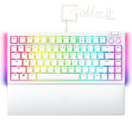 Billentyűzet Razer BlackWidow V4 75% Mechanical Switches (Tactile) Keyboard White US - RZ03-05001700-R3M1