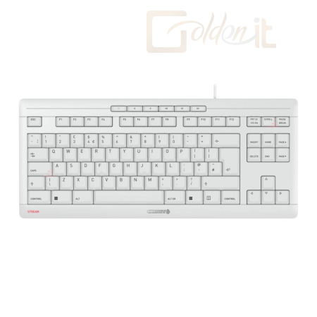 Billentyűzet Cherry Stream Keyboard TKL White UK - JK-8600GB-0