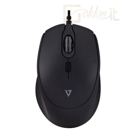 Egér V7 MU350 USB Wired Pro Silent Mouse Black - MU350