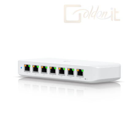 Hálózati eszközök Ubiquiti UniFi 8-Port GbE PoE+ powered by GbE++ input 210W - USW-ULTRA-210W