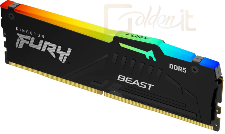 RAM Kingston 16GB DDR5 6000MHz Fury Beast RGB Black - KF560C30BBEA-16
