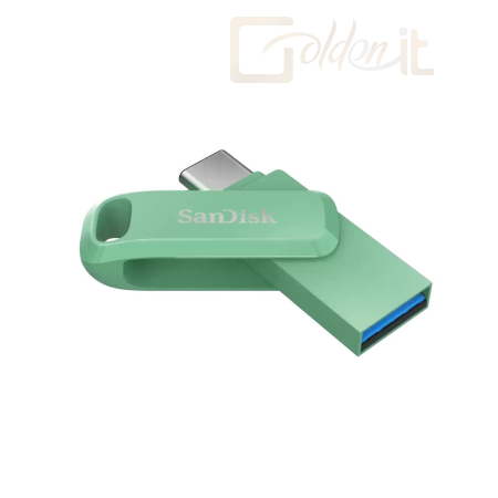 USB Ram Drive Sandisk 256GB USB3.2/Type-C Ultra Dual Drive Go Absinthe Green - SDDDC3-256G-G46AG