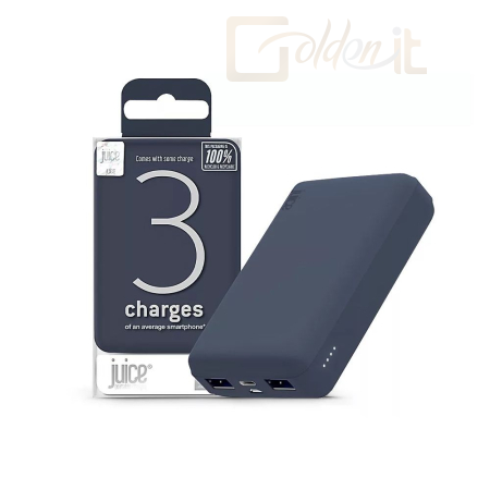 Powerbank vésztöltők Juice ECO 3 Charge 10000mAh Powerbank Navy - JU195089