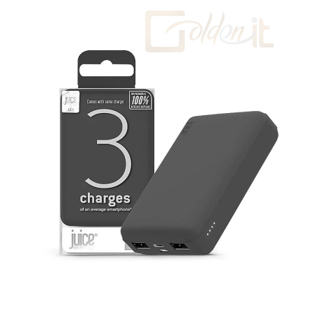 Powerbank vésztöltők Juice ECO 3 Charge 10000mAh Powerbank Grey - JU194754