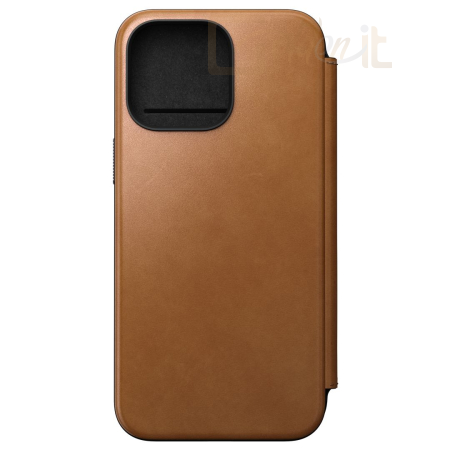 Okostelefon kiegészítő Nomad iPhone 15 Pro Max Modern Leather Folio English Tan - NM01634485