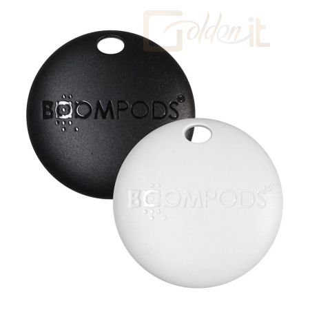 Okostelefon kiegészítő Boompods Boomtag Bluetooth Tracker Black+White 2db/csomag - TUPAC1