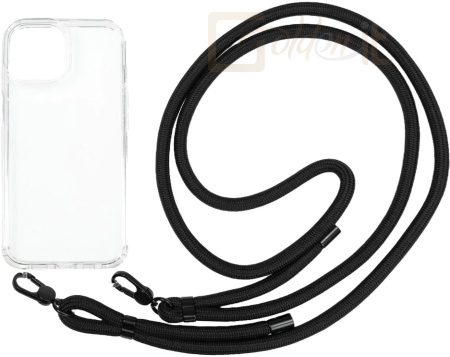 Okostelefon kiegészítő Mobile Origin Lanyard Case iPhone 15 Clear - LYC-S-CLR-15