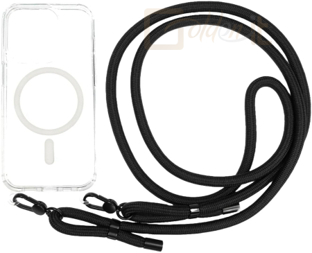 Okostelefon kiegészítő Mobile Origin Lanyard Case iPhone 15 Pro Clear - LYC-S-CLR-15PRO