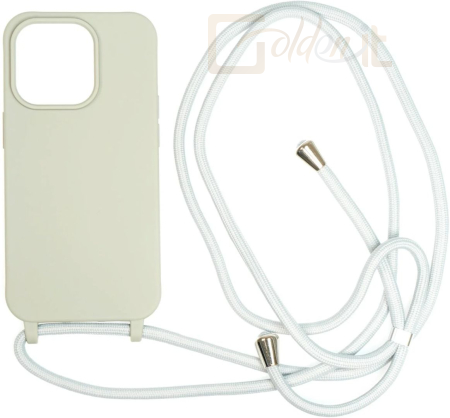 Okostelefon kiegészítő Mobile Origin Lanyard Case iPhone 14 Light Grey - LYC-S-LGR-14