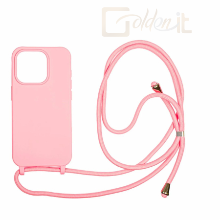 Okostelefon kiegészítő Mobile Origin Lanyard Case iPhone 15 Pro Pink - LYC-S-PNK-15PRO