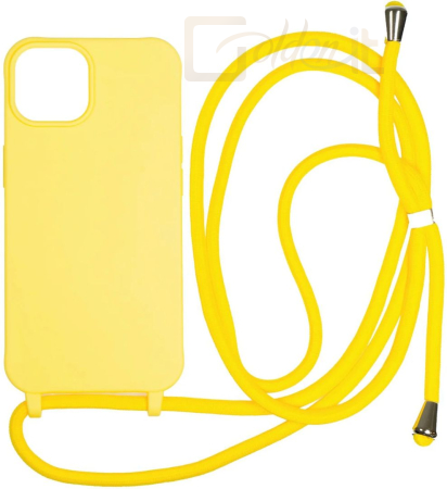 Okostelefon kiegészítő Mobile Origin Lanyard Case iPhone 14 Yellow - LYC-S-YLW-14