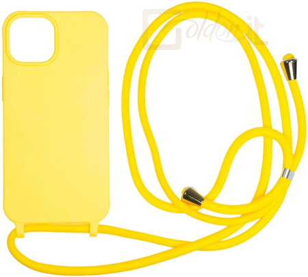 Okostelefon kiegészítő Mobile Origin Lanyard Case iPhone 15 Yellow - LYC-S-YLW-15