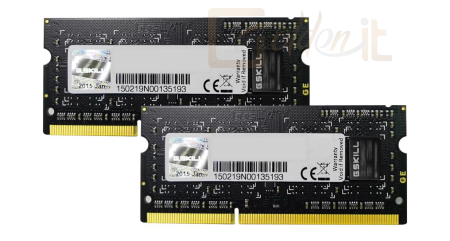 RAM - Notebook G.SKILL 8GB DDR3 1600MHz Kit(2x4GB) SODIMM - F3-12800CL9D-8GBSQ