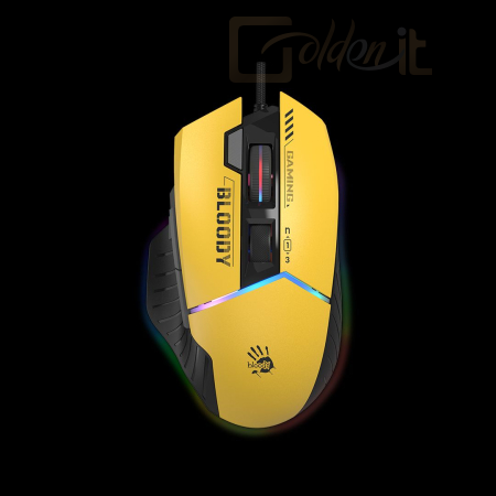 Egér A4-Tech Bloody W95 Max Sports RGB Gaming Mouse Lime - A4TMYS47259