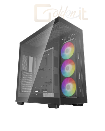 Ház DeepCool CH780 Tempered Glass Black - R-CH780-BKADE41-G-1