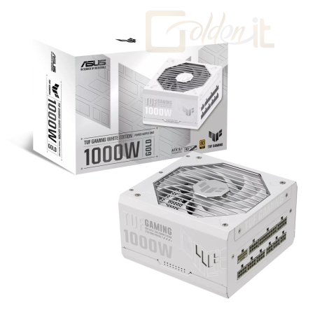 Táp Asus 1000W 80+ Gold TUF Gaming White Edition - 90YE00S5-B0NA00
