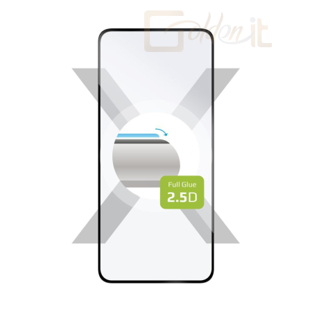 Okostelefon kiegészítő FIXED Full Cover 2,5D Tempered Glass for Nothing Phone (2a) Black - FIXGFA-1344-BK