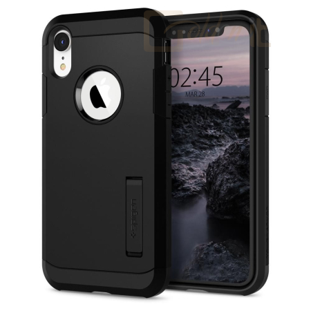Okostelefon kiegészítő Spigen Tough Armor iPhone XR Black - 064CS24876