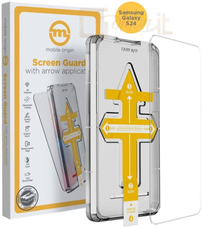 Okostelefon kiegészítő Mobile Origin Screen Guard with arrow applicator Galaxy S24 - SGZ-GS24