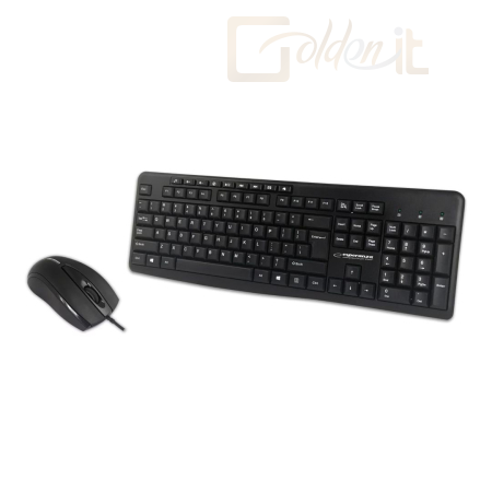 Billentyűzet Esperanza Arvada USB Keyboard + Mouse Black US - EK137