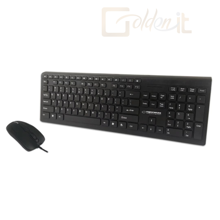 Billentyűzet Esperanza Rialto USB Keyboard + Mouse Black US - EK138