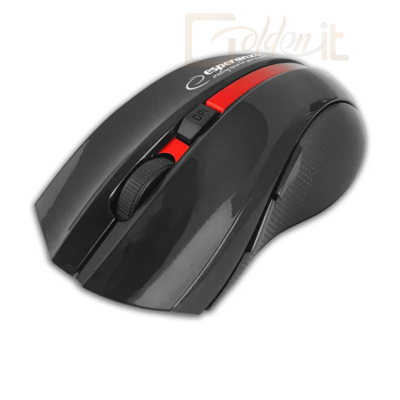 Egér Esperanza Virgo Wireless 6D Optical Mouse Black/Red - EM129R