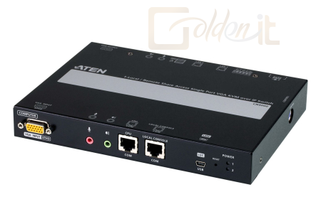 Hálózati eszközök ATEN 1-Local/Remote Share Access Single Port VGA KVM over IP Switch - CN9000-AT-G