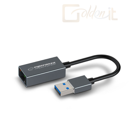 Hálózati eszközök Esperanza ENA101 Gigabit Ethernet adapter Grey - ENA101