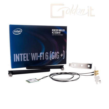 Hálózati eszközök Intel Wi-Fi 6 Gig+ AX200 Desktop Wireless M.2 2230 KIT - AX200.NGWG.DTK