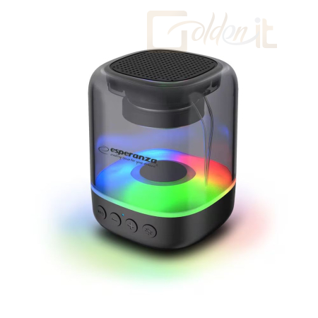 Hangfal Esperanza Viola RGB Bluetooth Speakers Black - EP154