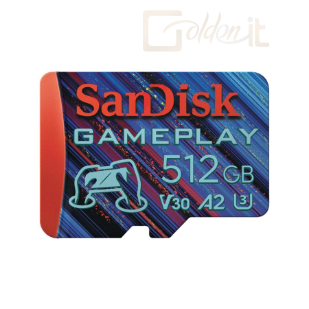 USB Ram Drive Sandisk 512GB microSDXC GamePlay Class 10 U3 V30 A2 Extreme - SDSQXAV-512G-GN6XN