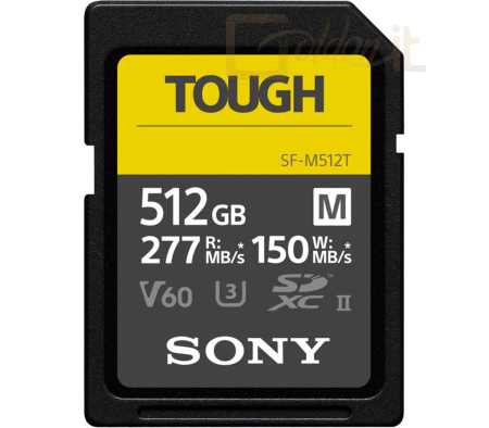 USB Ram Drive Sony 512GB SDXC Tough M UHS-II CL10 U3 V60 - SFM512T