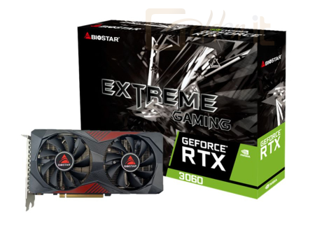 Videókártya Biostar GeForce RTX3060 12GB DDR6 Extreme Gaming - VN3606RML9