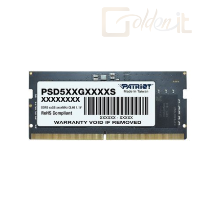 RAM - Notebook Patriot 32GB DDR5 5600MHz SODIMM Signature Line Black - PSD532G56002S