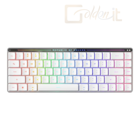 Billentyűzet Asus ROG Falchion RX Low Profile Wireless Keyboard White US - ROG FALCHION RX LP