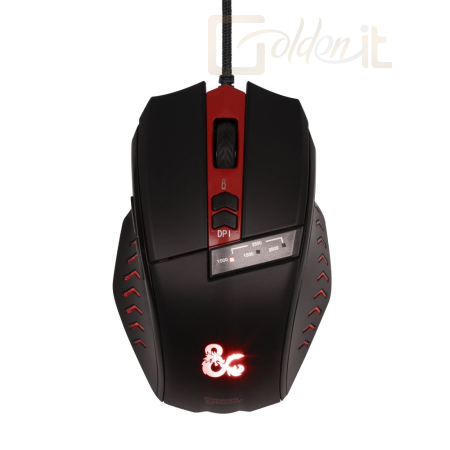 Egér KONIX Dungeons & Dragons Gaming mouse Black/Red - KX-DND-GM-PC