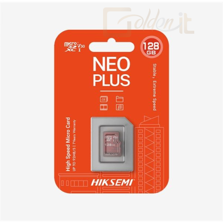 USB Ram Drive HikSEMI 128GB microSDXC Neo Plus Class 10 adapter nélkül - HS-TF-E1 128G