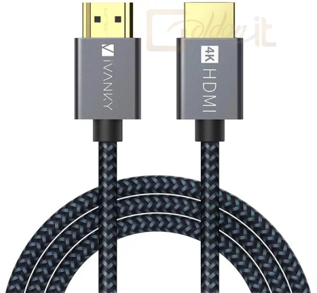 HDMI-HDMI M/M iVANKY 2.0 kábel, 4K@60Hz, 3m, fekete