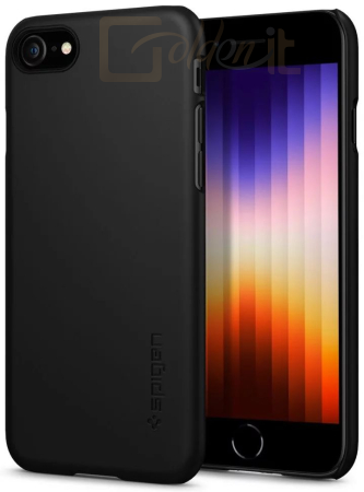 Okostelefon kiegészítő Spigen Thin Fit iPhone 7/8/SE (2022/2020) Black - 042CS20427