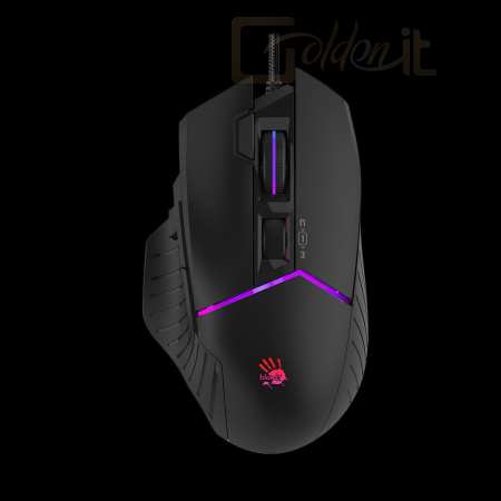 Egér A4-Tech Bloody W95 Max Activated RGB Gaming mouse Stone Black - W95 MAX A BK