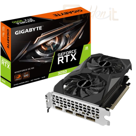 Videókártya Gigabyte RTX3050 WINDFORCE OC 6G - GV-N3050WF2OC-6GD
