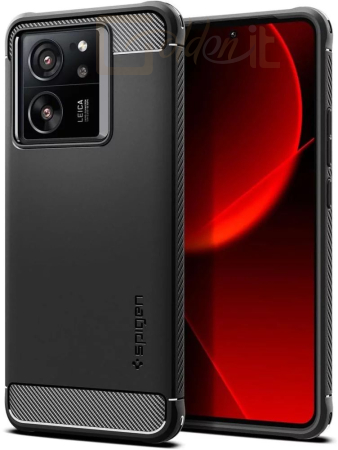 Okostelefon kiegészítő Spigen Rugged Armor Xiaomi 13T Pro/13T Matte Black - ACS07502