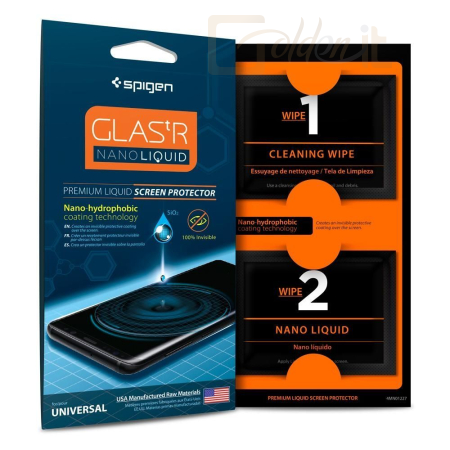 Okostelefon kiegészítő Spigen Glas.tR Nano Liquid - 000GL21813