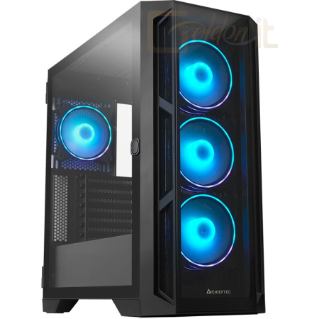 Ház Chieftec Apex Tempered Glass Black - GA-01B-TG-OP