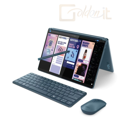 Notebook Lenovo Yoga Book 9 13IMU9 Tidal Teal - 83FF002HHV